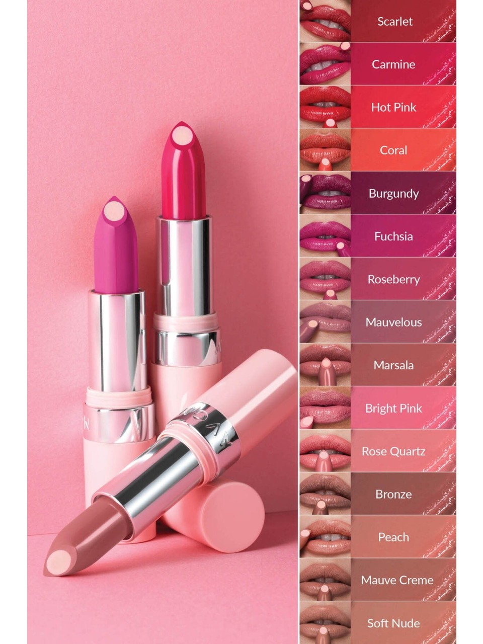 Avon Hydramatic Işıltılı Ruj Rose Berry - Görsel 3
