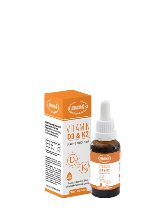 ersaĞ vİtamİn d3 k2 30 ml.