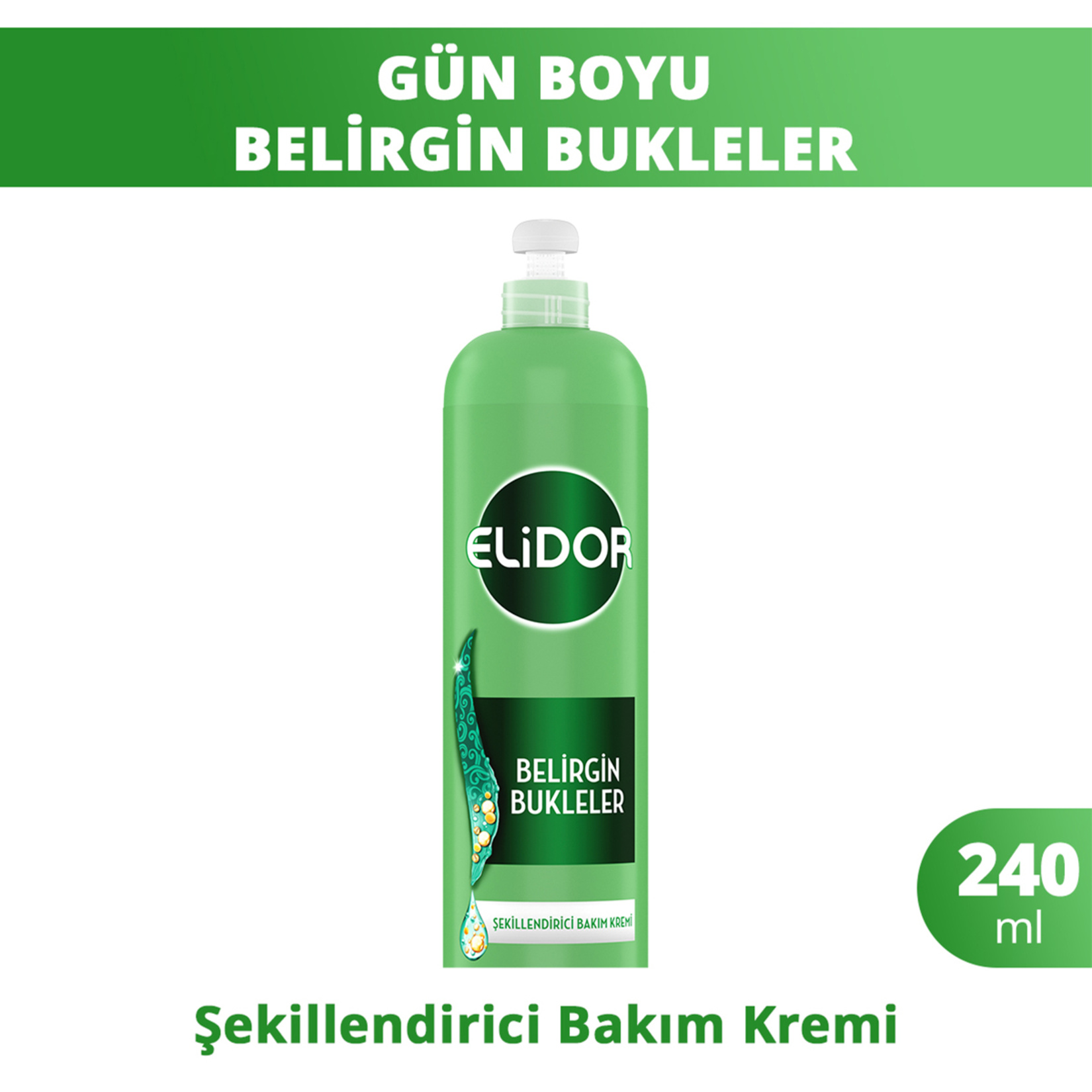 elidor 7/24 belirgin bukleler dolgulu kıvırcık saçlar 240 ml