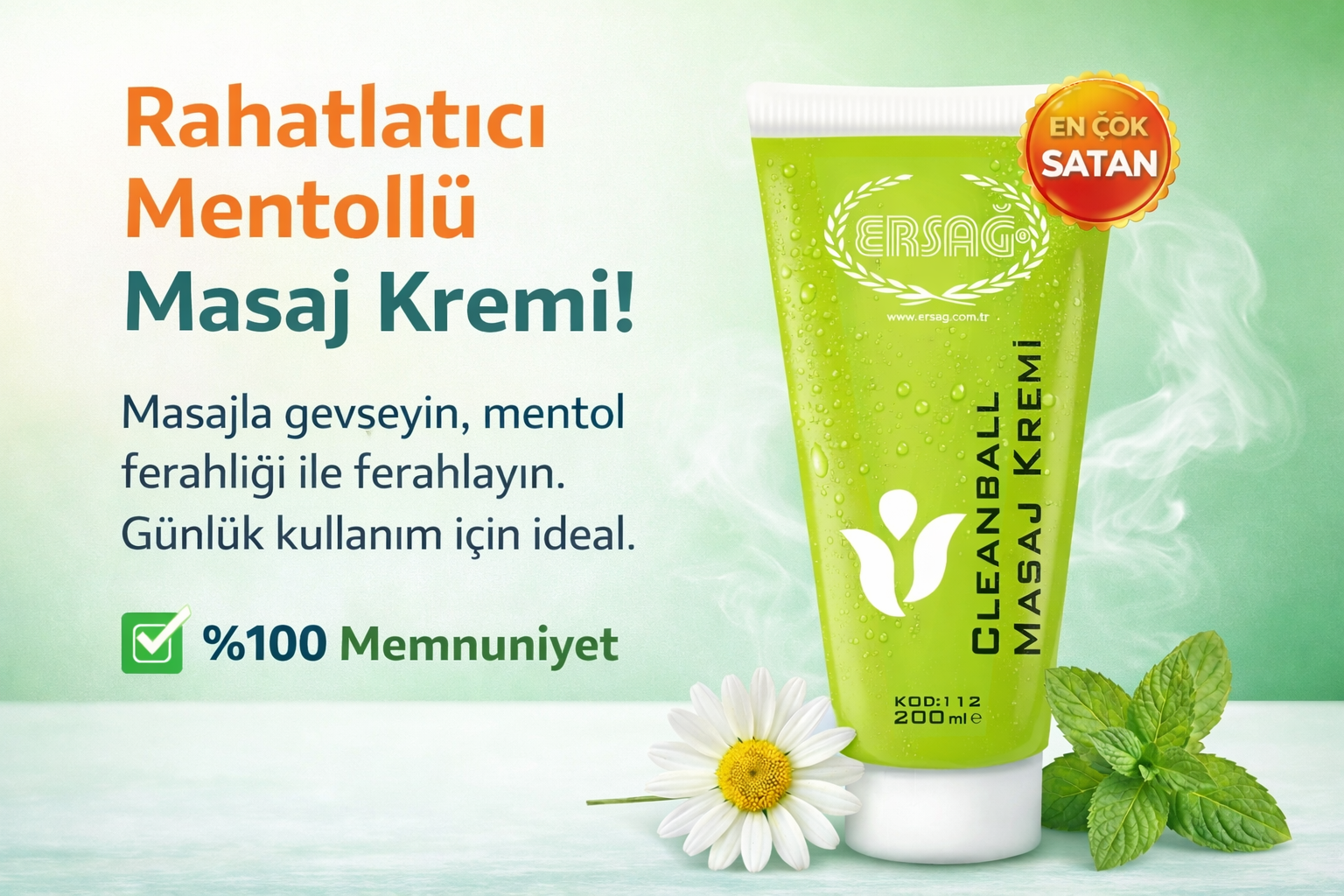 Ersağ Masaj Seti – Aromatik Masaj Yağı + Cleanball Masaj Kremi - Görsel 2