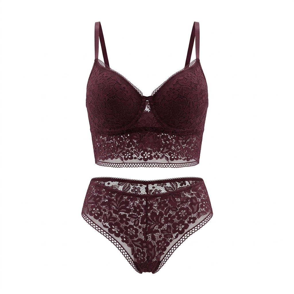 Dantelli Bralet Destekli Sütyen Takımı 85 Beden Şık & Rahat