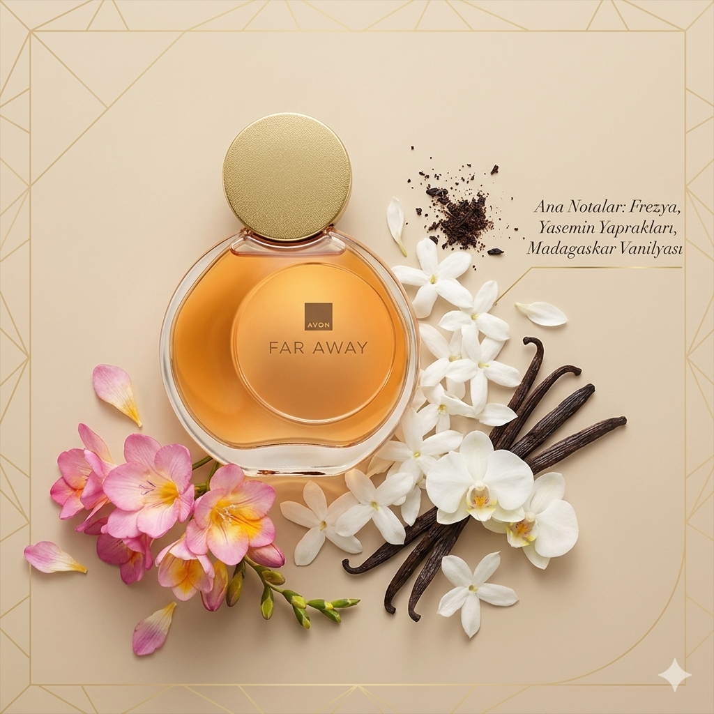 Avon Far Away Kadın Parfüm 50 ml EDP | Kalıcı Koku - İPEK GİYİM ÇANTA