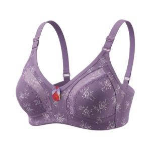 Liza 543 Yarı Dantelli Toparlayıcı Sütyen Lila Rahat & Toparlı Görünüm