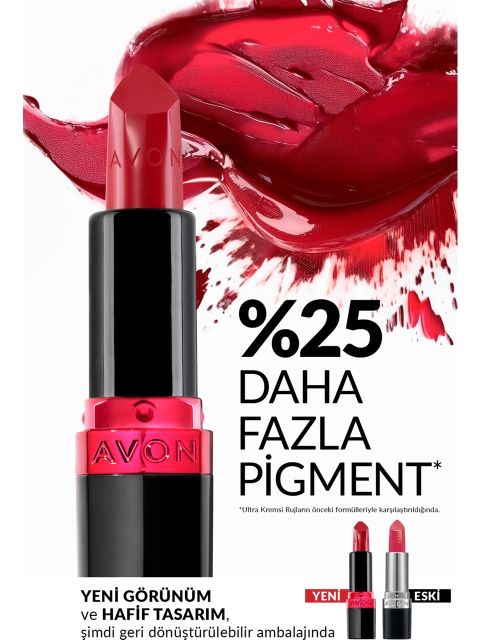 Avon Ultra Kremsi Ruj - Red Supreme