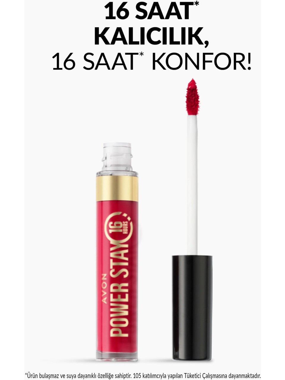 Avon Power Stay Kalıcı Likit Mat Ruj 6 ml - Resilient Red