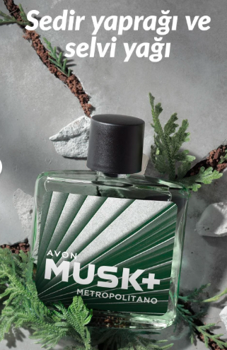 AVON Musk+ Metropolitano Erkek EDT 75ml - Görsel 4