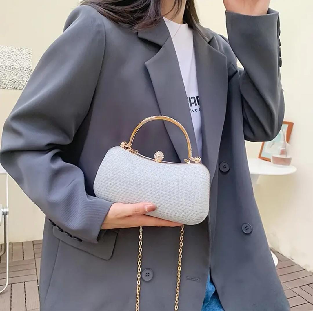 taşlı mini abiye kadın çanta zincir askılı şık gece çantası