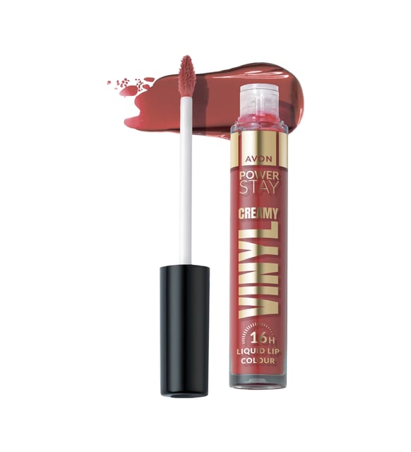 Avon Power Stay Kremsi Vinyl Likit Ruj - Nude Muse