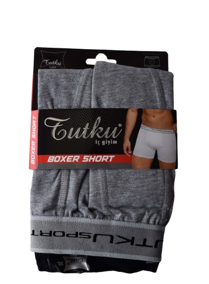 tutku erkek elestan spor boxer grİ