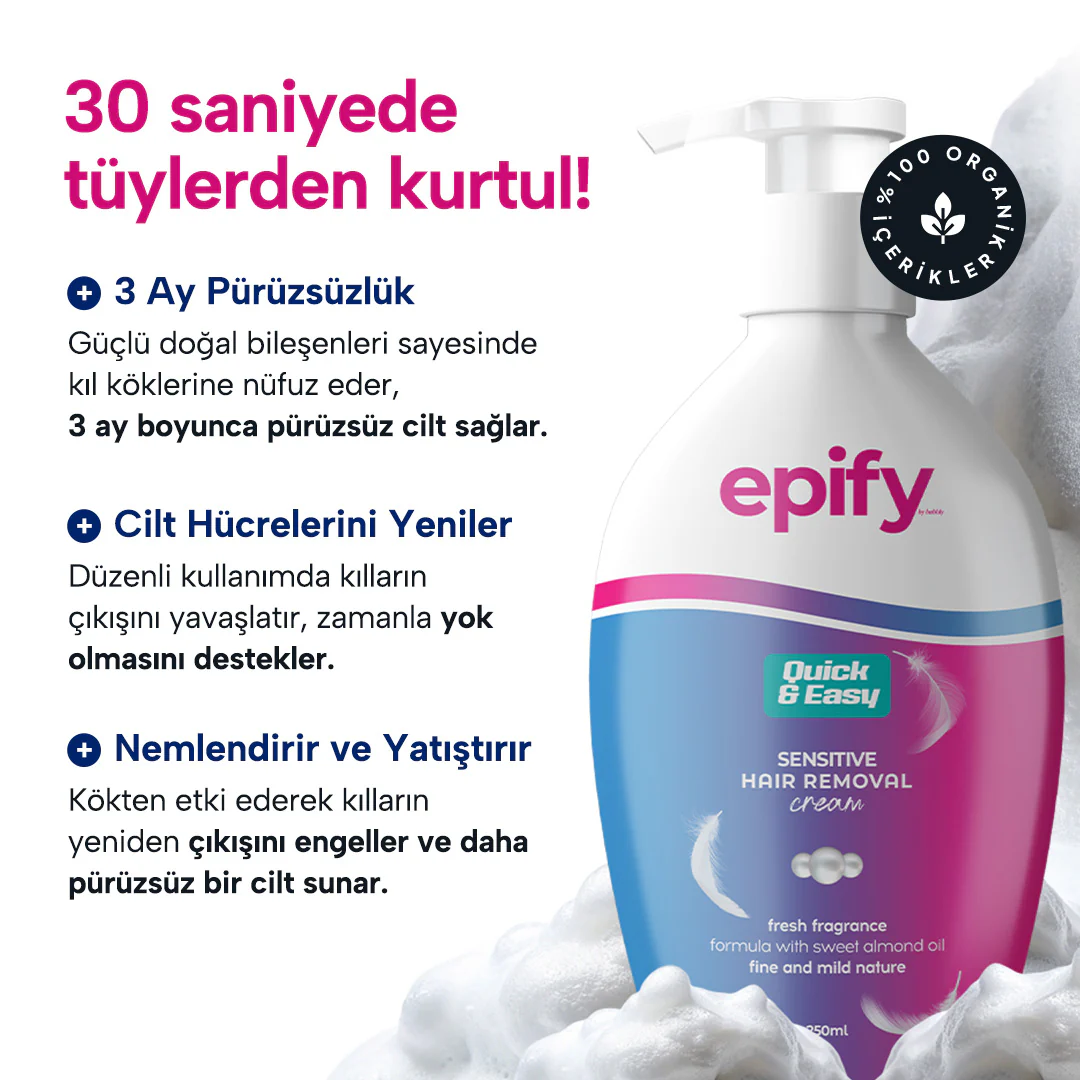 Epify Tüy Dökücü Jel Krem 250 ml - Görsel 2
