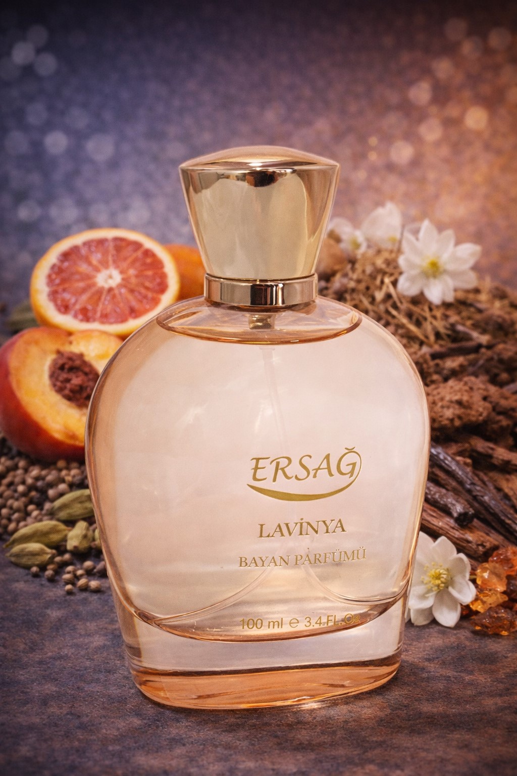 ersağ lavinya kadın parfümü edt 100 ml meyvemsi baharatlı enerjik kadın kokusu
