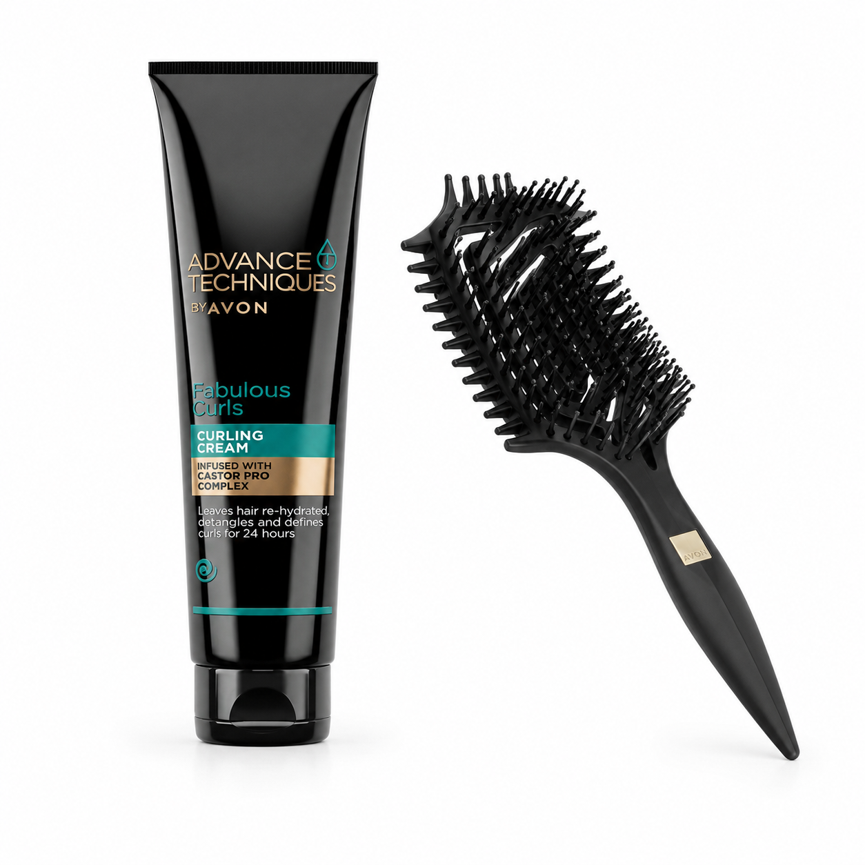 Avon Advance Techniques Bukle Belirginleştirici Krem 150 ml + Bukle Belirginleştirici Fırça Seti