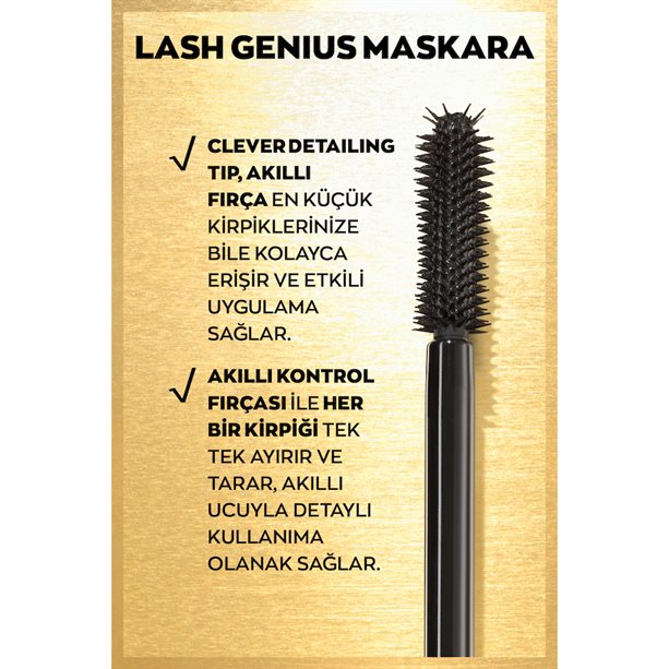 Avon Lash Genius Maskara Blackest Black siyah hacim ve uzunluk veren maskara 10 ml