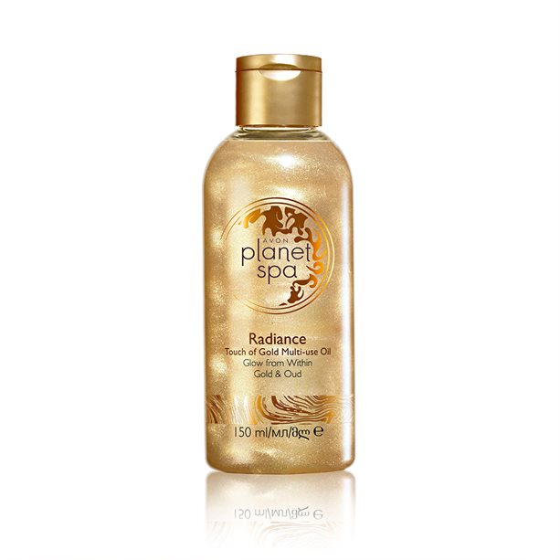 Avon Planet Spa Radiance Çok Amaçlı Vücut Yağı Altın Işıltılı 150 ml – Nemlendirici ve Işıltı Veren Bakım Yağı